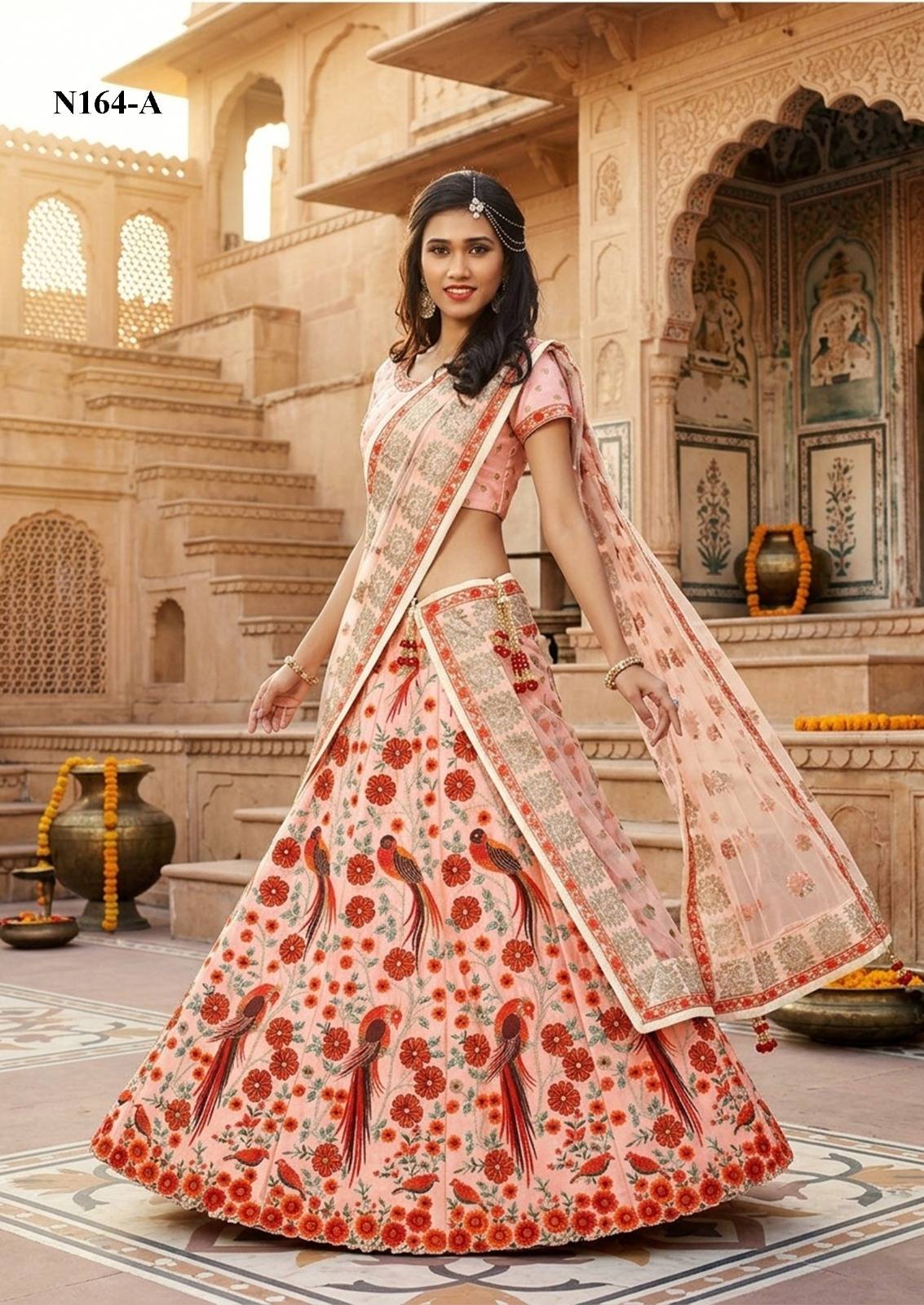  NIMAYA LEHNEGA SALE by MAHOTSAV Bridal Wear Collection Beautiful Stylish Colorful Fancy Party Wear & Occasional Wear Banarasi Silk Lehengas At Wholesale Price